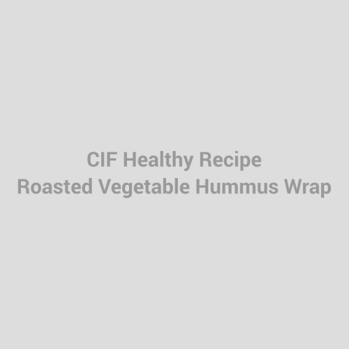 Roasted Vegetable Hummus Wrap – Madison Health & Wellness Center